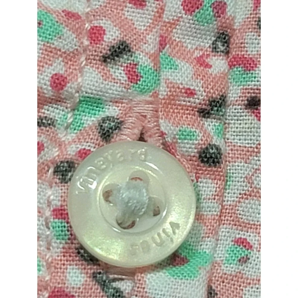 Vineyard Vines Boys Pink Floral Short Sleeve Button Down Shirt‎ 5 3W001572